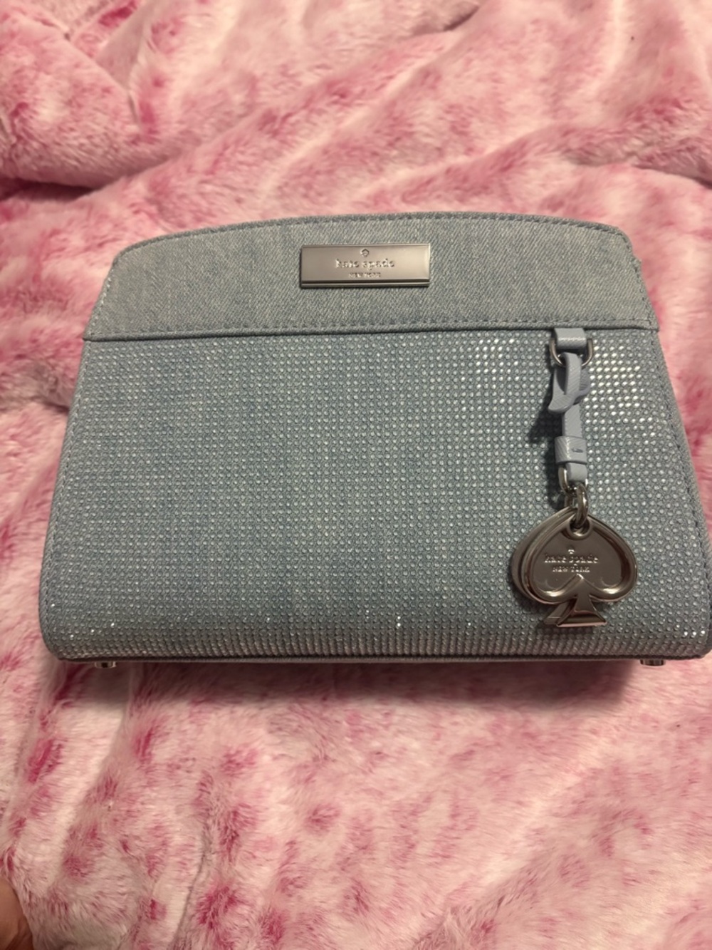 Kate Spade Light Blue denim Crossbody Bag